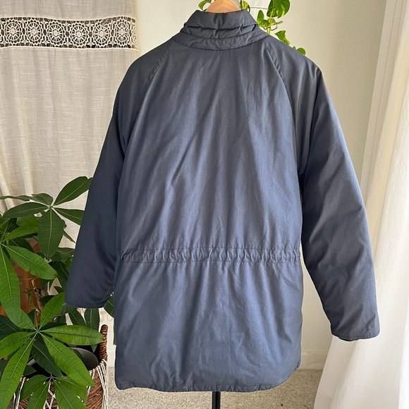 EDDIE BAUER Vintage 90's Goose Down Men's Navy Blue Puffer Jacket Coat - Picture 5 of 14